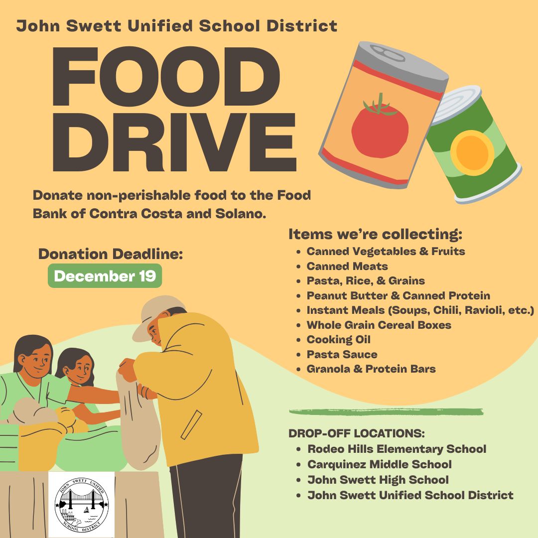Food Drive at all the schools and District office